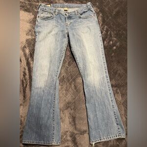 Abercrombie & Fitch Jeans Women's 8S Blue Button Fly Flare Leg